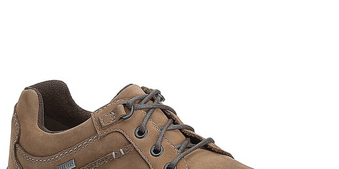 Pánske hnedé goretexové kožené topánky Clarks