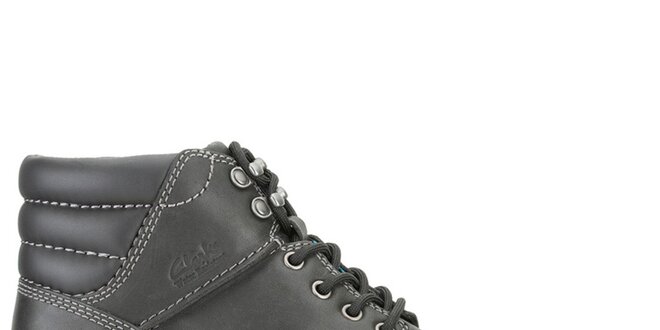 Pánske čierne kožené topánky Clarks