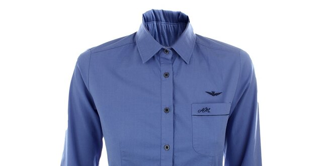 Dámska modrá košeľa Aeronautica Militare