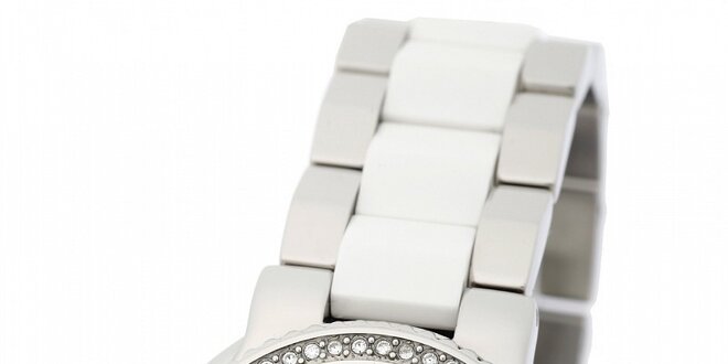 Dámske ocelové hodinky Yves Bertelin s kamienkami
