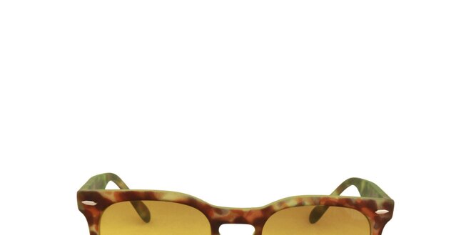 Hnedo-zelené slnečné okuliare so žltými sklami No Limits