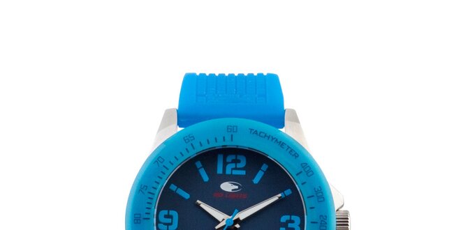 Tyrkysovo modré analógové hodinky No Limits