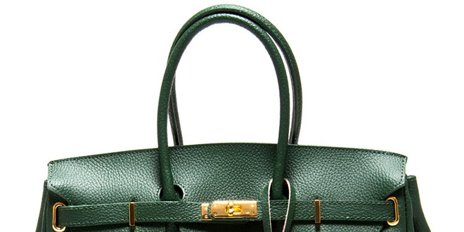 Dámska zelená kabelka so zámčekom Roberta Minelli