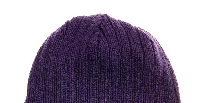 Fialová pletená čapica Envy