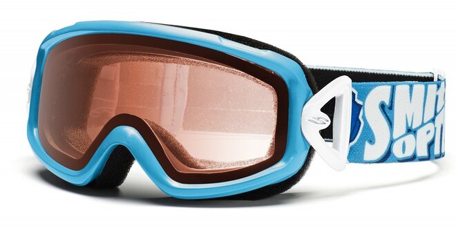Detské svetlo modré lyžiarske okuliare Smith Optics