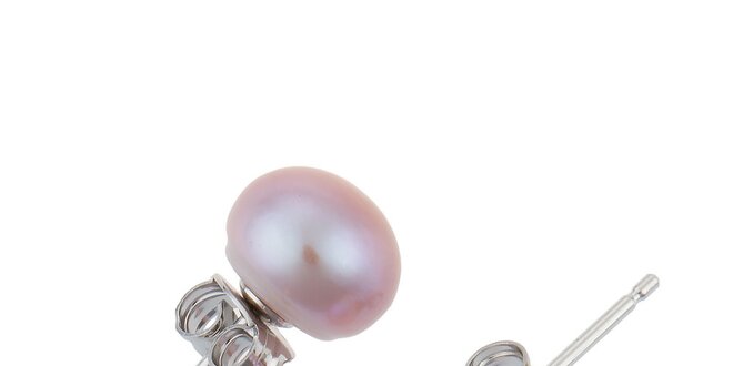Dámske náušnice s ružovými perlami Orchira