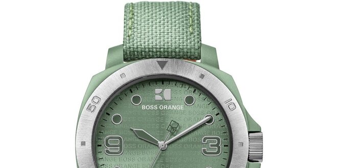 Dámske zelené analógové hodinky Hugo Boss Orange