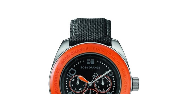 Pánske hodinky s oranžovými detailmi Hugo Boss Orange