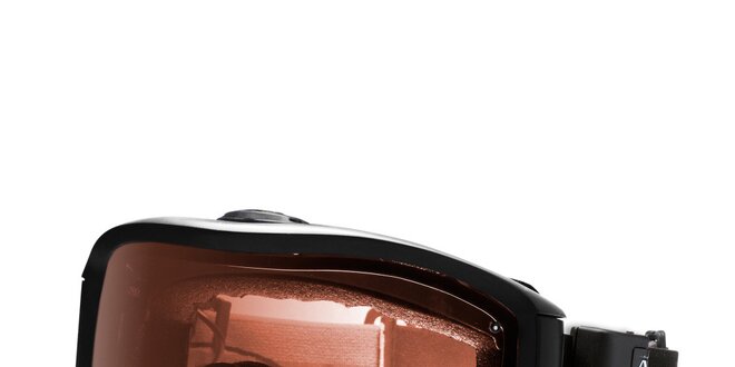 Čierne robustné lyžiarske okuliare Smith Optics