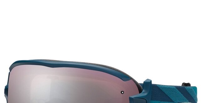 Modré lyžiarske okuliare Smith Optics s dymovými sklíčkami