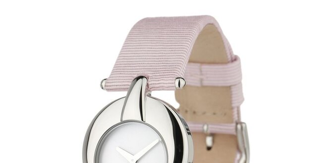 Dámske oceľové hodinky s ružovým remienkom Dolce&Gabbana