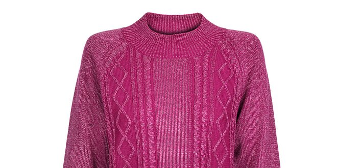 Dámsky ružový sveter Hope s metalickým leskom