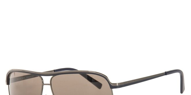 Pánske šedé slnečné okuliare s kovovými obrubami Michael Kors
