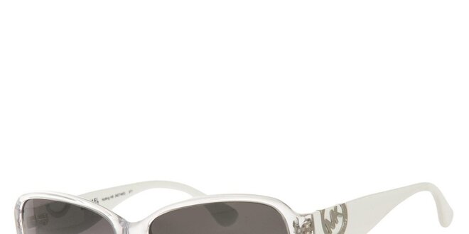 Dámske bielo-priehľadné slnečné okuliare Michael Kors