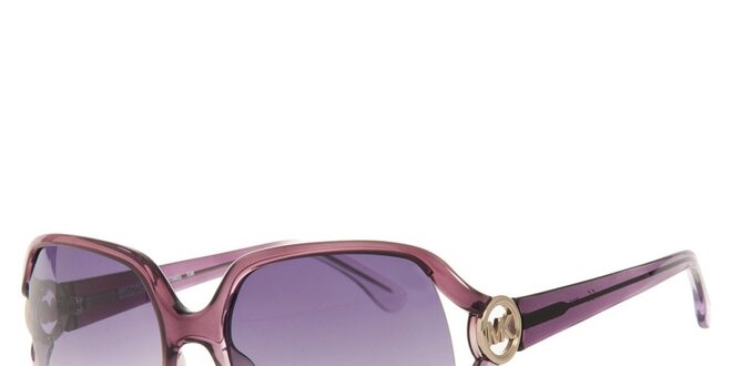Dámske duhové fialkové okuliare Michael Kors s transparentnými obrubami