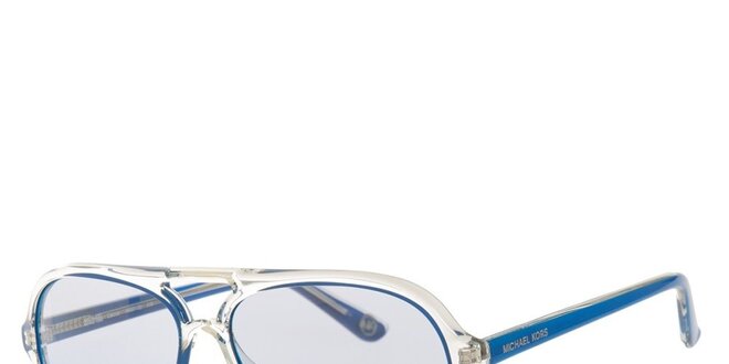 Pánske modro-transparentné slnečné okuliare Michael Kors