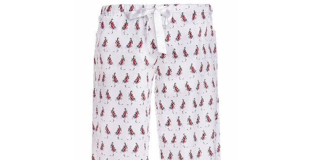 Dámske dlhé pyžamové nohavice s potlačou dievčaťa MaybeBlu