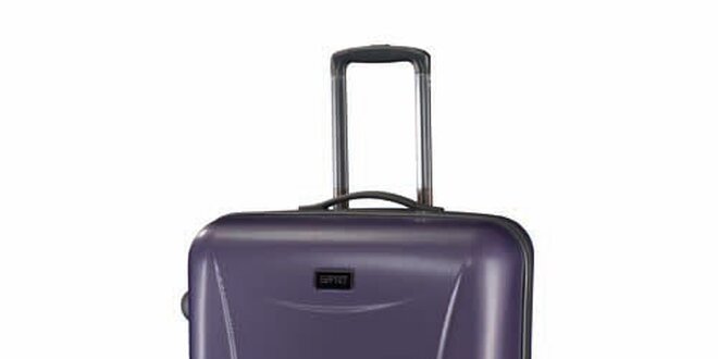 Veľký fialový šedý kufor Esprit