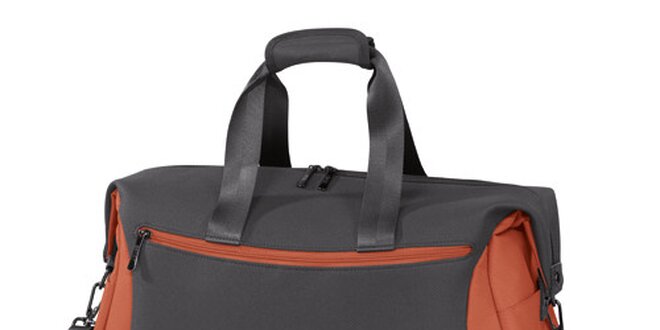 Šedo-oranžová športová taška Esprit