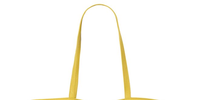 Dámska žltá kabelka so srdiečkom Liedownithinkiloveyou