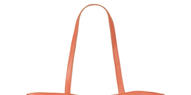 Dámska oranžová kabelka so srdiečkom Liedownithinkiloveyou