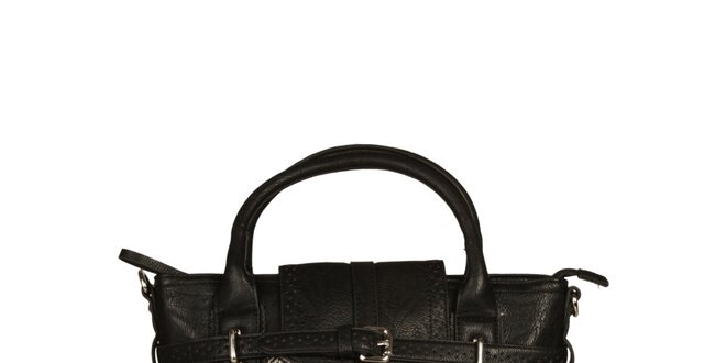Dámska kabelka s čierno-bielym vzorom Sisley