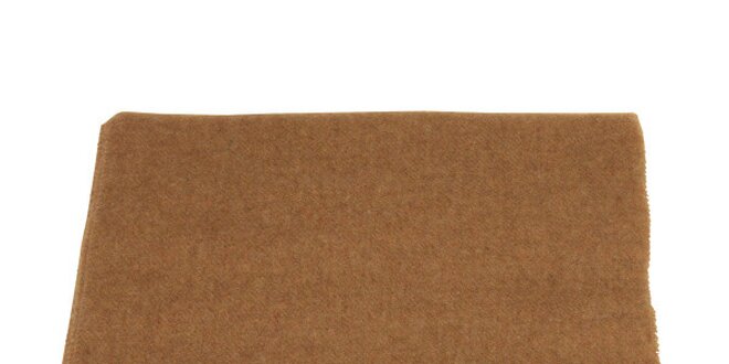 Horčicovo hnedý vlnený šál Pierre Cardin