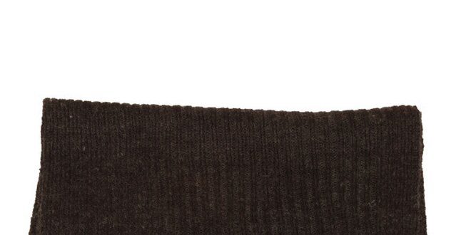 Antracitový pletený šál Pierre Cardin