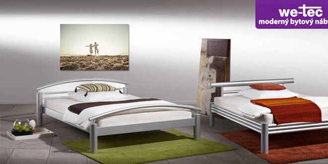 Celokovové, moderné, veľmi pevné a kvalitné postele od WE-TEC