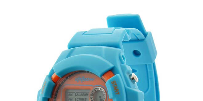 Pánske svetlo modré digitálne hodinky Oxbow