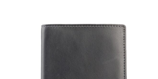 Čierna obdĺžniková prešívaná peňaženka Brooksfield