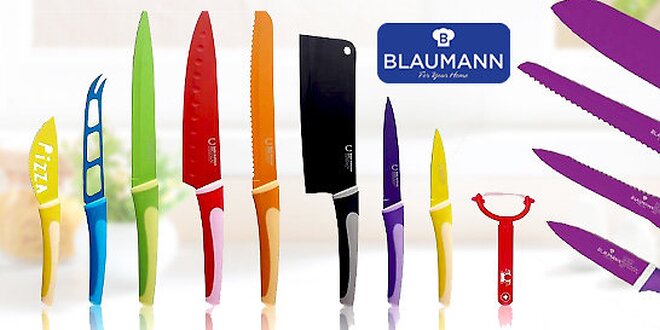 Diabolsky ostré farebné nože Blaumann