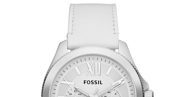 Dámske biele analogové hodinky Fossil