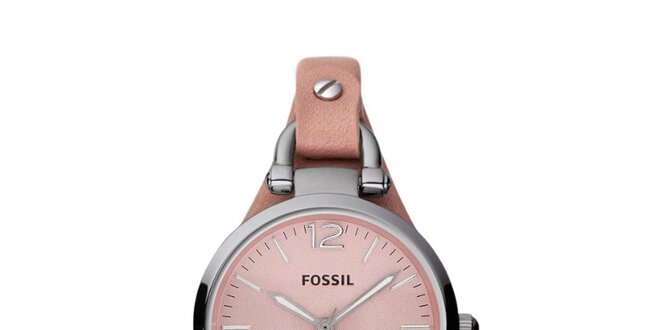 Dámske svetlo ružové hodinky Fossil