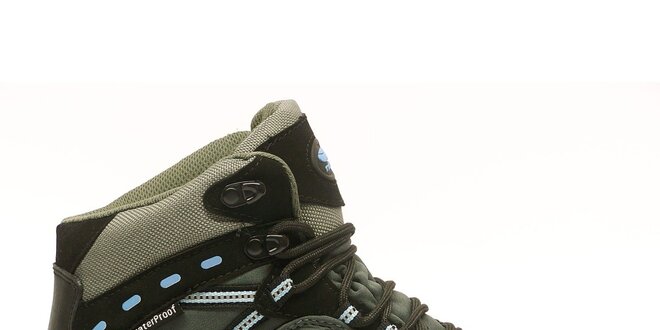 Dámske členkové trekové topánky s modrými detailmi Numero Uno