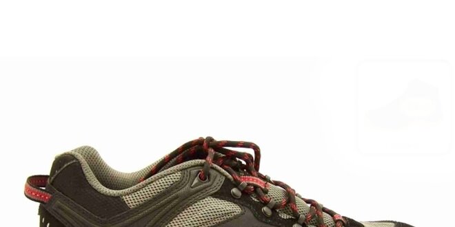 Pánske šedo-čierne trekové topánky Numero Uno