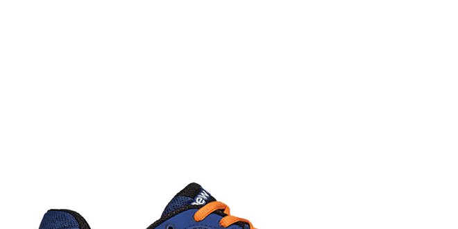 Pánske modré bežecké topánky s oranžovými detailmi New Balance