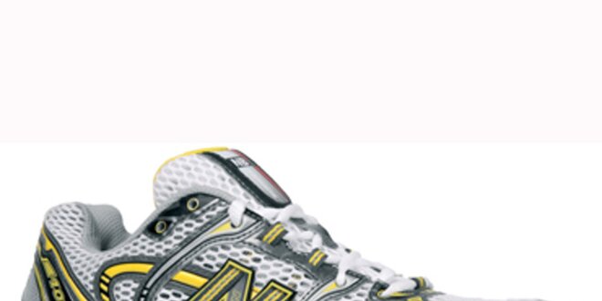 Pánske bielo-žlto-strieborné bežecké topánky New Balance