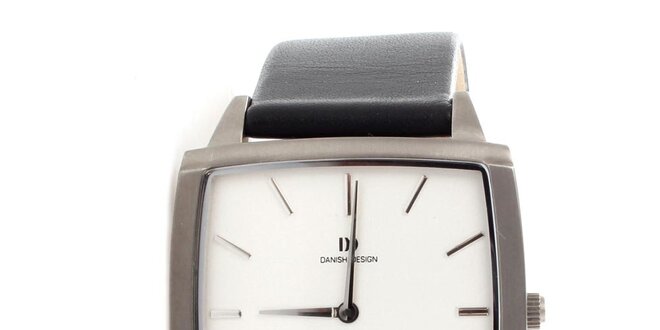 Pánske štvorcové hodinky Danish Design s titanovým púzdrom