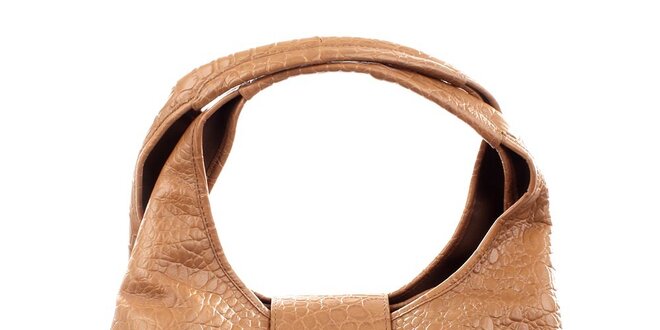 Dámska ťavia kabelka s krokodílim vzorom DKNY