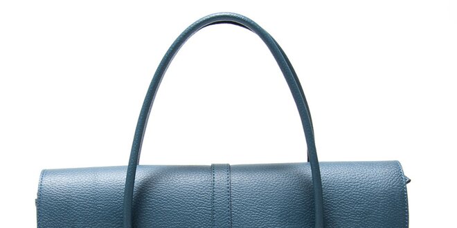 Dámska modrá kabelka s ozdobným strapcom Isabella Rhea