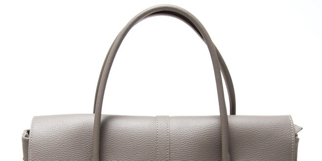 Dámska šedo-hnedá kabelka s ozdobným strapcom Isabella Rhea