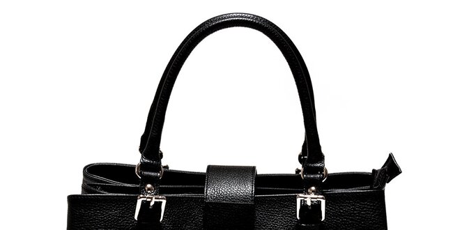 Dámska čierna kabelka so zámočkom Isabella Rhea