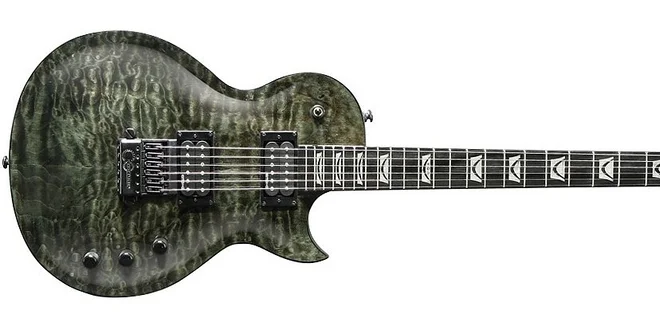 Elektrická gitara VGS Eruption Select Jet Black Evertune s kobylkou Evertune