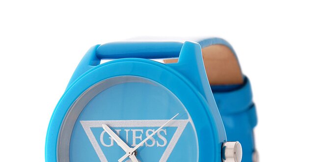 Dámske žiarivo modré hodinky Guess