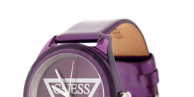 Dámske purpurové hodinky Guess