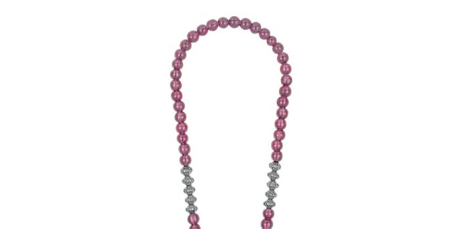 Dámsky dlhý náhrdelník s ružovými kamienkami EDC by Esprit