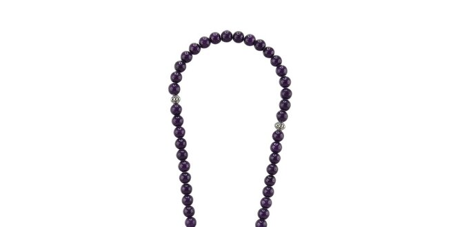 Dámsky dlhý náhrdelník s fialovými kamienkami EDC by Esprit