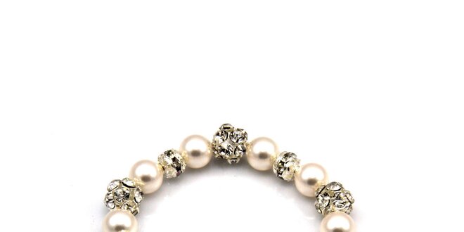Dámsky trblietavý perlový náramok Royal Adamas
