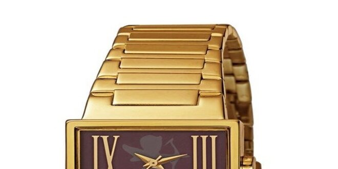 Pozlátené hodinky s oceľovým remienkom EDC by Esprit